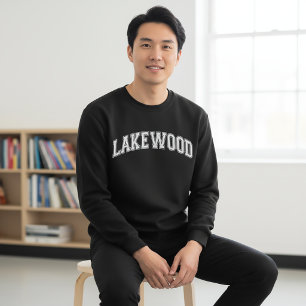 LAKEWOOD Universitetssvärm Amerika College Lång Ärmad Tröja