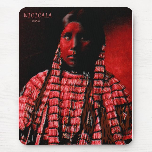 Lakhotah-tjejen i en tipi musmatta (Framsidan)