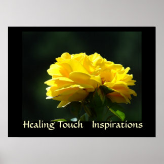 LÄKNANDE BERÖRING Konst INSPIRATIONER Wellness Kon Poster