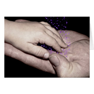 läkning av händer-kort hälsningskort