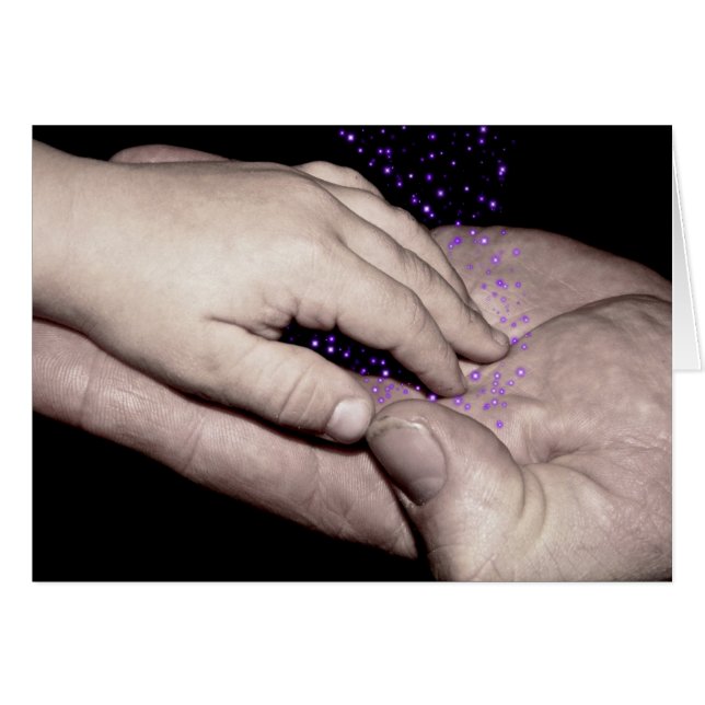 läkning av händer-kort hälsningskort (Framsidan Horizontal)