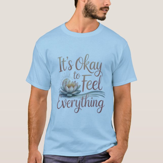 Läkningsbläck T-shirts Inspirerar & Läker (Framsida)