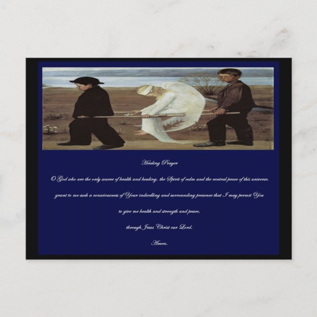 Läkningsbön för sjuka vykort (Framsida)