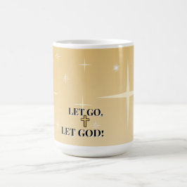 Läkningsljus Låt gå Låt Gud Korsa Kaffemugg