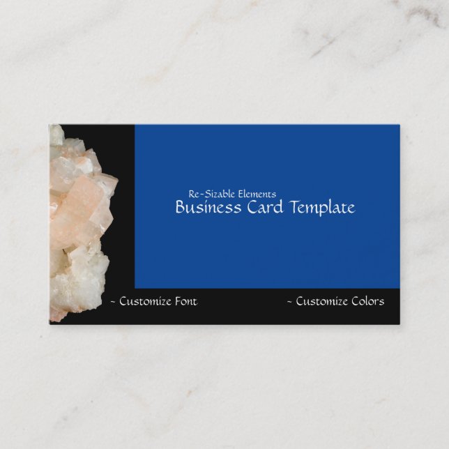 Läkningsstenar Energi Vit Kvarts Visitenkort Visitkort (Framsida)