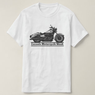 Lakonia Motorcycle Week Black and White Biker Cool T Shirt