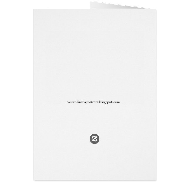 Lakota bön och fjäder hälsningskort (Baksidan)