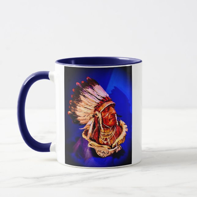 "Lakota Chief" Mug Mugg (Vänster)