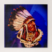 "Lakota Chief" original konstpussel