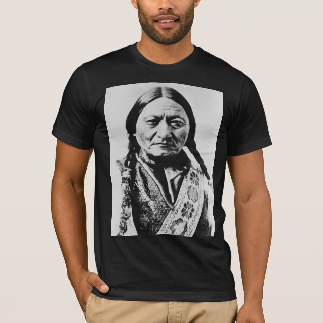 Lakota Chief Surrender: Sitta Bull Fort Buford T Shirt (Framsida)