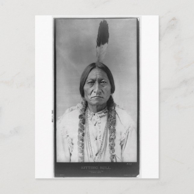 Lakota Indian Chief Sitta Bull Vykort (Framsida)