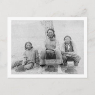 Lakota Indian Teenagers in Western Dress Vykort