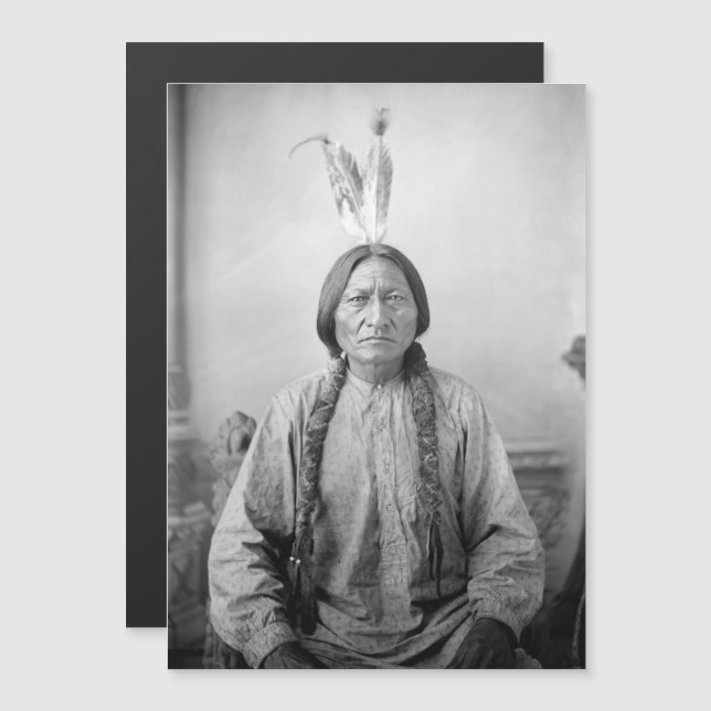 Lakota Leader Sitta Bull Native Indian (Fram/baksida)