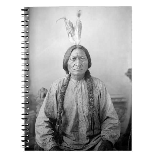 Lakota Leader Sitta Bull Native Indian Anteckningsbok (Framsidan)