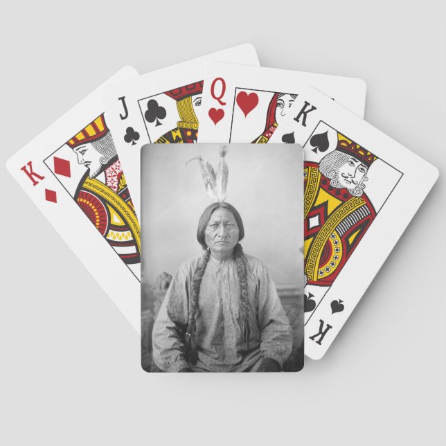 Lakota Leader Sitta Bull Native Indian Casinokort (Baksidan)