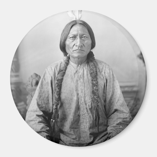 Lakota Leader Sitta Bull Native Indian Magnet (Framsidan)