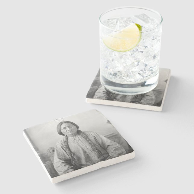 Lakota Leader Sitta Bull Native Indian Stenunderlägg (Sidan)