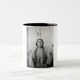Lakota Leader Sitta Bull Native Indian Två-Tonad Mugg