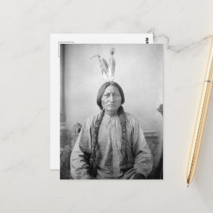 Lakota Leader Sitta Bull Native Indian Vykort