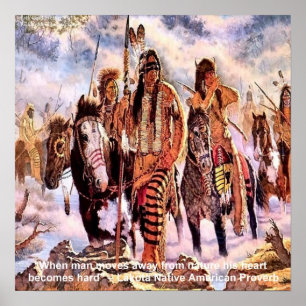Lakota Native American Nature Proverb Poster