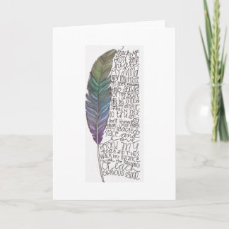 Lakota Prayer med luddarnotecard Kort