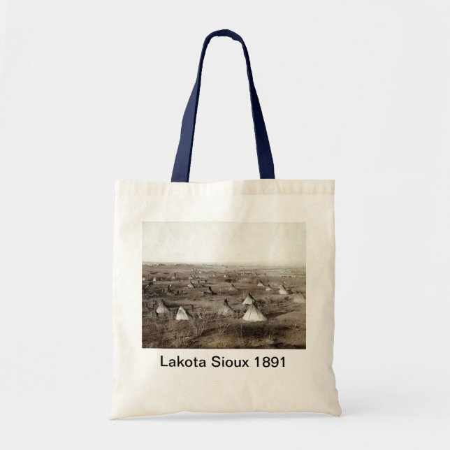 Lakota Sioux 1891 Bag Tygkasse (Framsidan)