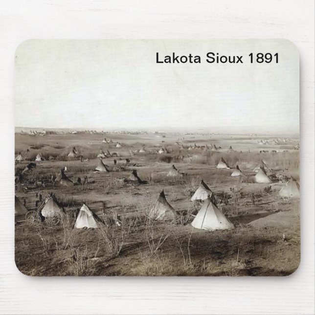 Lakota Sioux 1891 Mousepad Musmatta (Framsidan)