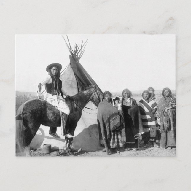 Lakota Sioux: 1891 Vykort (Framsida)