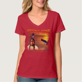 Lakota Sioux Chief Sitta Bull målat T-Shirt