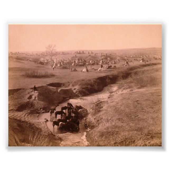 Lakota Tipi Camp Foto EnUtvidgning (Framsidan)