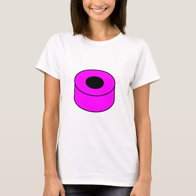 Lakrits All Sort - Magenta och Svart T Shirt (Framsida)