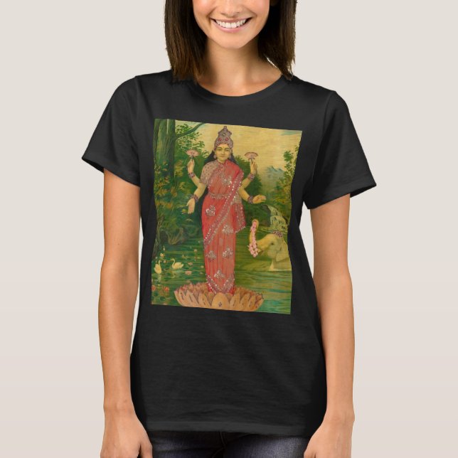 Lakshmi av Raja Ravi Varma T Shirt (Framsida)