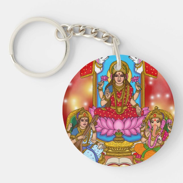 Lakshmi Ganesh Nyckelring (Framsidan)