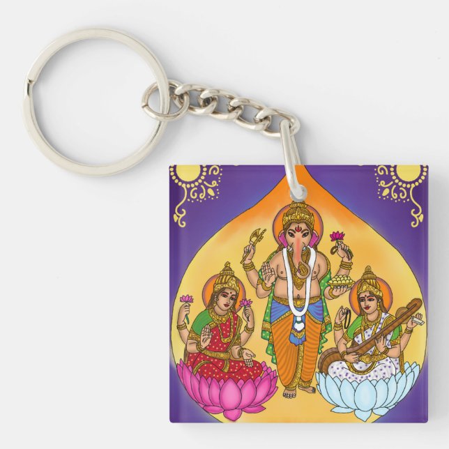 Lakshmi Ganesh Nyckelring (Framsidan)