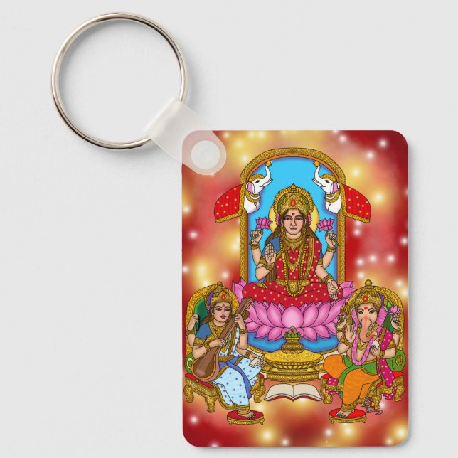 Lakshmi Ganesh Nyckelring (Framsida)