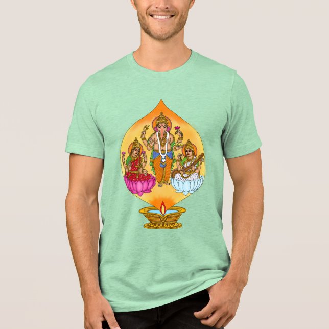 Lakshmi Ganesh T-Shirt (Framsida)