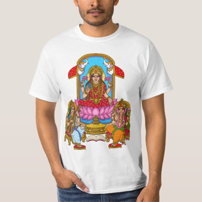 Lakshmi Ganesh T-Shirt (Framsida)