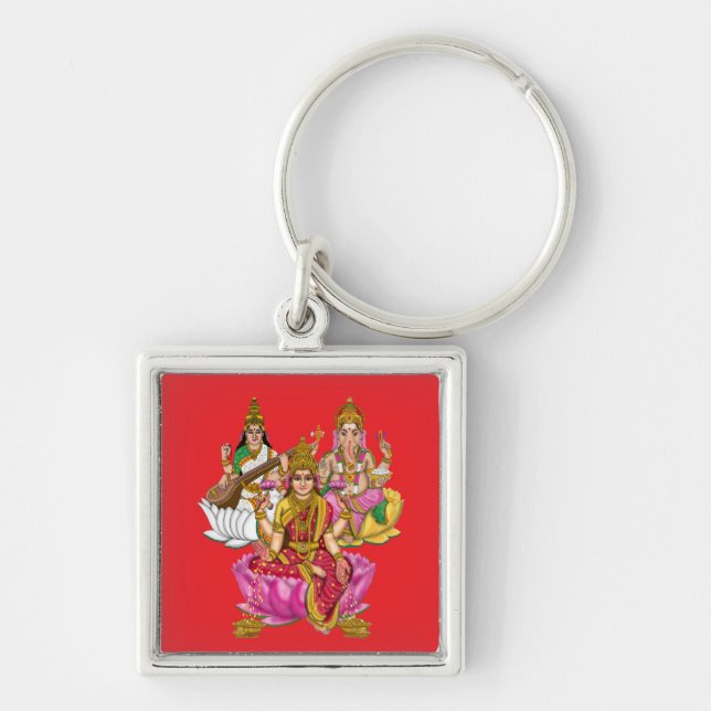 Lakshmi Ganesha Nyckelring (Framsidan)