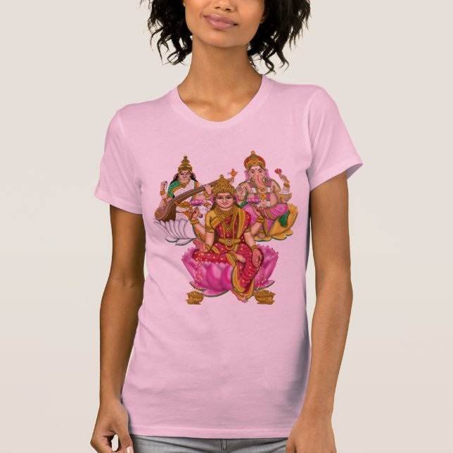 Lakshmi Ganesha T-Shirt (Framsida)