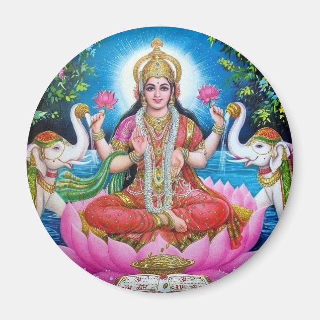 Lakshmi Goddess av Kärlek, välstånd och välstånd Magnet (Framsidan)