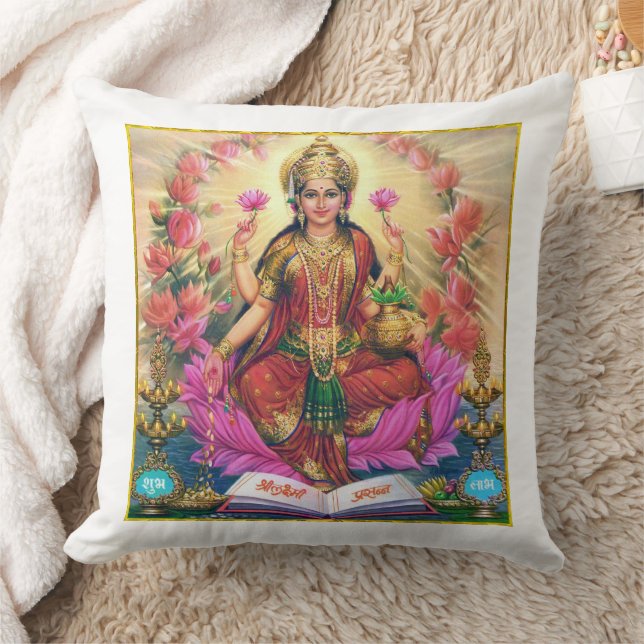 LAKSHMI - GODDESS LAKSHMI - PILLOW (FÄRG A1E) KUDDE (Filt)