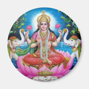 Lakshmi gudinna av kärlek, välstånd och rikedom magnet