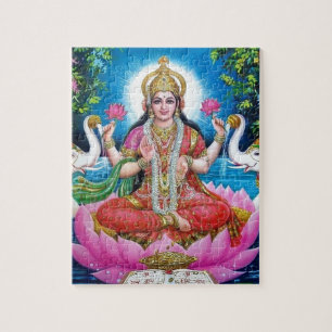 Lakshmi gudinna av kärlek, välstånd och rikedom pussel