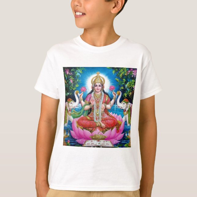 Lakshmi gudinna av kärlek, välstånd och rikedom t-shirt (Framsida)