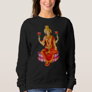 Lakshmi-gudinna från välmående Hindu Meditation T Shirt