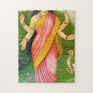 Lakshmi Hindu Goddess Pussel