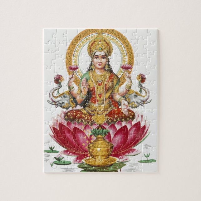 Lakshmi Hindu Goddess Pussel (Vertikal)