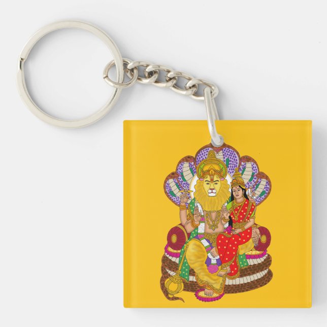 Lakshmi Narasimha Keychain (Framsidan)