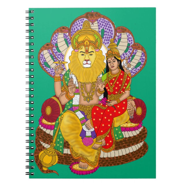 Lakshmi Narasimha Pappersvaror Anteckningsbok (Framsidan)