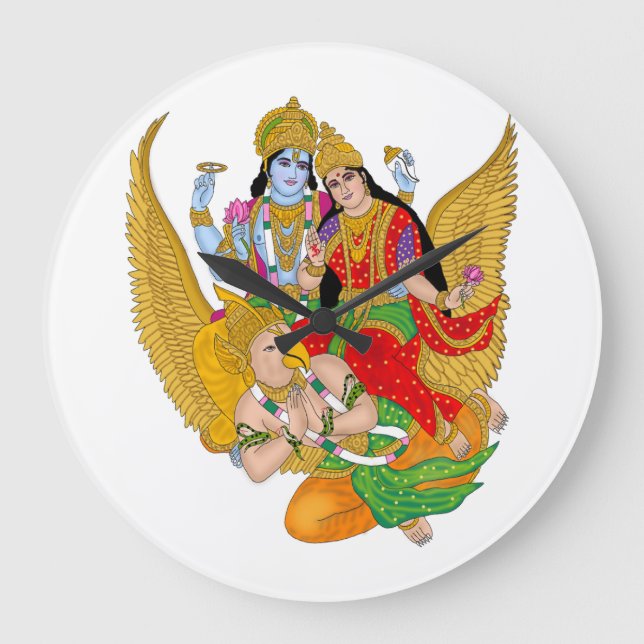 Lakshmi Narayan Clock – Divine Wall Decor & Home D Stor Klocka (Framsida)